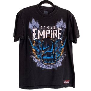 WWE Roman Empire Spare No One Spear Everyone Mens Black T Shirt Size Medium